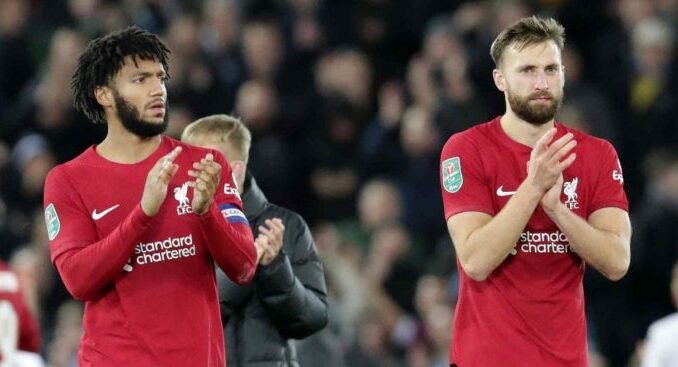 Joe-Gomez-and-Nat-Phillips-applauding-after-a-Liverpool-match-700x367